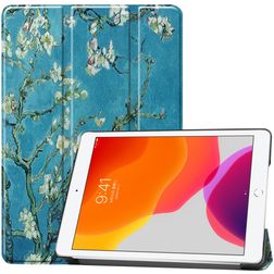Mobigear Tri-Fold iPad 7 (2019) Plånboksfodral - Almond Blossoms