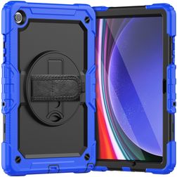 Mobigear SureGrip Xtreme Samsung Galaxy Tab A9 Plus (2023) Plastica rigida / Silicone Back cover + Tracolla + Supporto - Blu
