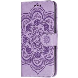 Mobigear Mandala Huawei P40 Pungetui med Seddelrum - Lilla