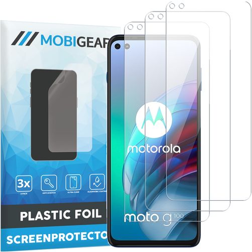 Mobigear Motorola Moto G100 Ochrona ekranu Folia - Kompatybilna z etui (3 szt.)