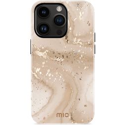 MIO iPhone 14 Pro MagSafe Fodral Hårdplast Skal - Gold Marble