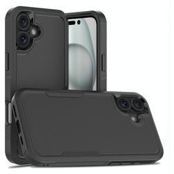 Mobigear Heavy Armor iPhone 16 Plus Hardcase Etui plecki Wstrząsoodporne - Czarny