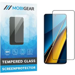 Mobigear Premium POCO X6 Tempered Glass Screen Protector - Case Friendly - Black