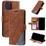 Mobigear Rhombus iPhone 12 Pro Funda tipo libro Cartera - Marrón