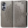 Mobigear Mandala HONOR 70 Wallet case - Grey