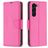 Mobigear Excellent Samsung Galaxy S23 Plus Pungetui med Seddelrum - Magenta