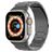 Mobigear Perth Bracelete Titânio Fecho borboleta para Apple Watch - 49/46/45/44 mm - Preto