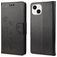 Mobigear Flowers iPhone 14 Capa livro Carteira - Preto