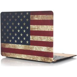 Mobigear Design MacBook 12 polegadas (2015-2017) Capa rígida para MacBook - US Flag - Modelo A1534