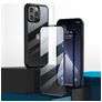 Valenta Full Cover iPhone 14 Pro Max Härdat glas Skal Stötsäkert - Transparent / Svart