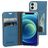 Mobiparts Classic Wallet iPhone 12 Mini Wallet case - Steel Blue