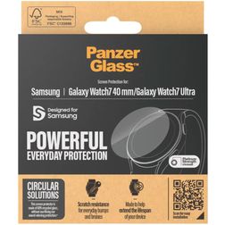 PanzerGlass Powerful Samsung Galaxy Watch 7 - 40 mm Cristal templado Protector de pantalla - Compatible con fundas