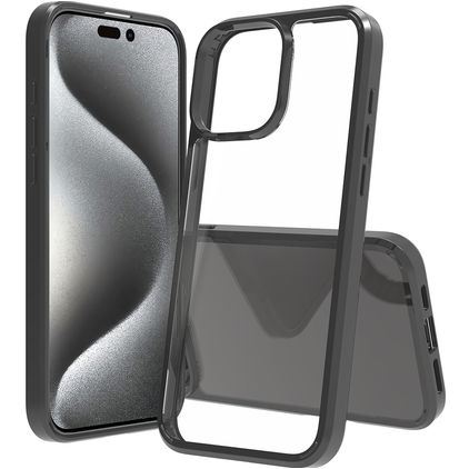 Mobigear Crystal iPhone 16 Pro Max Hardcase Back cover - Nero