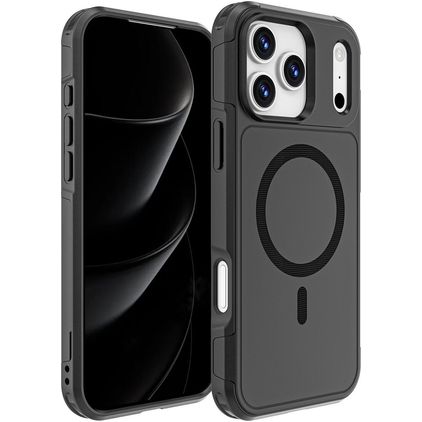 Mobigear Traveller iPhone 17 Pro Max MagSafe Hardcase Etui plecki - Czarny