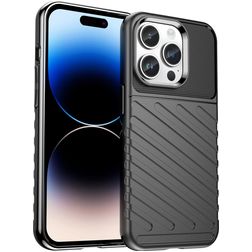 Mobigear Groove iPhone 15 Pro Max Flexibel TPU Skal - Svart