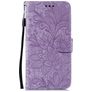 Mobigear Flowers Huawei P40 Pro Pungetui med Seddelrum - Lilla