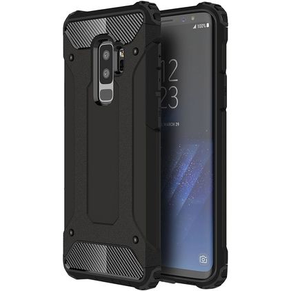 Mobigear Outdoor Samsung Galaxy S9 Plus Kova Suojakuori Iskunkestävä - Musta