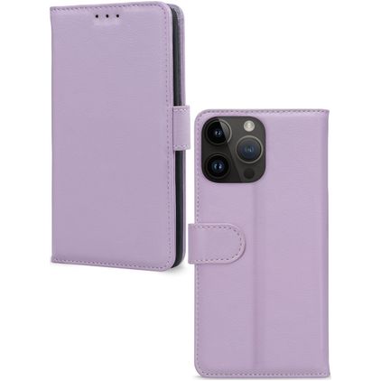 Mobilize Premium Gelly Wallet iPhone 14 Pro Max Funda tipo libro Cartera - Morado