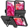 Mobigear Armor Ring Motorola Razr 50 Hardcase Back cover Antiurto con anello - Nero