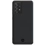 Valenta Snap Samsung Galaxy A72 Pele genuína Capa traseira - Preto