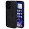 Mobiparts Classic iPhone 16 MagSafe TPU / Leatherette Back cover - Graphite Black