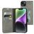 Mobiparts Classic Wallet iPhone 14 Plus Lompakkokotelo + Setelitasku - Granite Grey