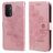 Mobigear Flowers OPPO A74 5G Wallet case - Rose Gold