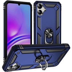 Mobigear Armor Ring Samsung Galaxy A05 Tvrdý plast Zadní kryt odolný proti nárazům s prstýnkem - Modrá