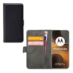 Mobilize Classic Gelly Wallet Motorola Edge 50 Ultra Lompakkokotelo + Setelitasku - Musta