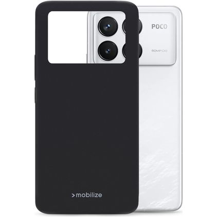 Mobilize Rubber Gelly POCO F6 Pro Flexibilní TPU Zadní kryt - Matt Black
