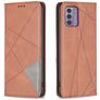 Mobigear Rhombus Slim Nokia G42 Wallet case - Brown