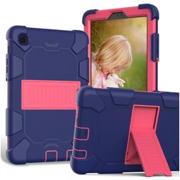 Mobigear ShieldStand Samsung Galaxy Tab A7 Lite Funda Plástico rígido / Silicona Carcasa + Soporte - Azul / Rosa