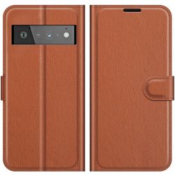 Mobigear Classic Google Pixel 6 Pro Pungetui med Seddelrum - Brun