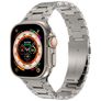 Mobigear Amsterdam Rostfritt stål Apple Watch Armband Fjärilslås - 49/46/45/44 mm - Titan