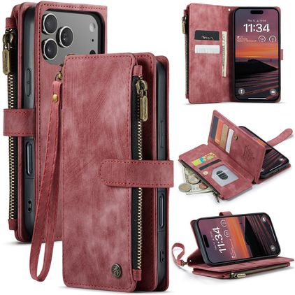 CaseMe C30 iPhone 18 Pro Wallet case - Red