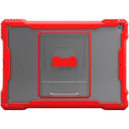 MAXCases Shield Extreme-X iPad 7 (2019) Back cover rigida + Supporto - Trasparente / Rosso