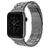 Mobigear Antwerp Steel Apple Watch Strap Butterfly closure - 42/41/40/38 mm - Grey