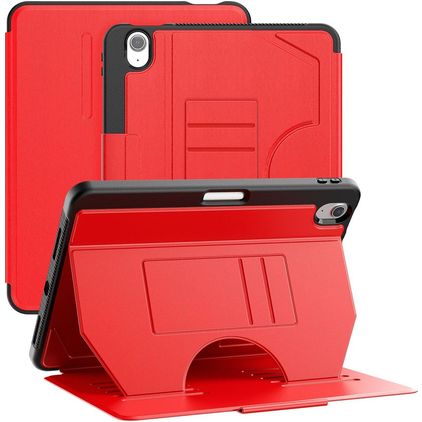 Mobigear Magnetic Folio iPad Air 11 tommer (2025) Pungetui + Stylus-holder - Rød