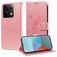 Mobigear Flowers POCO X6 Pungetui med Seddelrum - Rosaguld