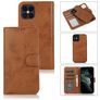 Mobigear Wallet iPhone 12 Pro Case Detachable 2-in-1 Wallet Case Wallet - Brown