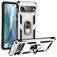 Mobigear Armor Ring Google Pixel 7 Plástico rígido Capa traseira Antichoque com anel - Prateado