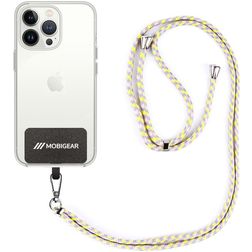 Mobigear Lanyard Universel justerbar mobilsnor - Lyserød / Lilla / Gul