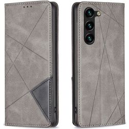 Mobigear Rhombus Slim Samsung Galaxy S23 Plus Wallet case - Grey