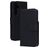 Mobiparts Samsung Galaxy S25 Piel auténtica Funda tipo libro Cartera - Negro