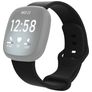 Mobigear Sport Dual Bracelete Silicone Fecho de pino e passador para Fitbit Versa 3 - Preto