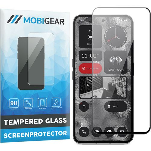 Mobigear Premium Nothing Phone (2) Cristal templado Protector de pantalla - Compatible con fundas - Negro
