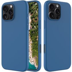 Mobigear Rubber Touch iPhone 16 Pro Max Silikon Skal - Blå