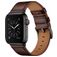 Mobigear Firenze Kožený řemínek Apple Watch Řemínek Přezka - 42/41/40/38 mm - Hnědá