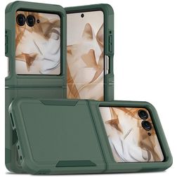 Mobigear Heavy Armor Motorola Razr 50 Hardcase Etui plecki Wstrząsoodporne - Ciemnozielony