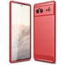 Mobigear Brushed Slim Google Pixel 6 Flexible TPU Back cover - Red